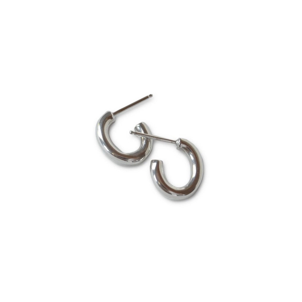 Natalie Joy Pool Hoops - silver